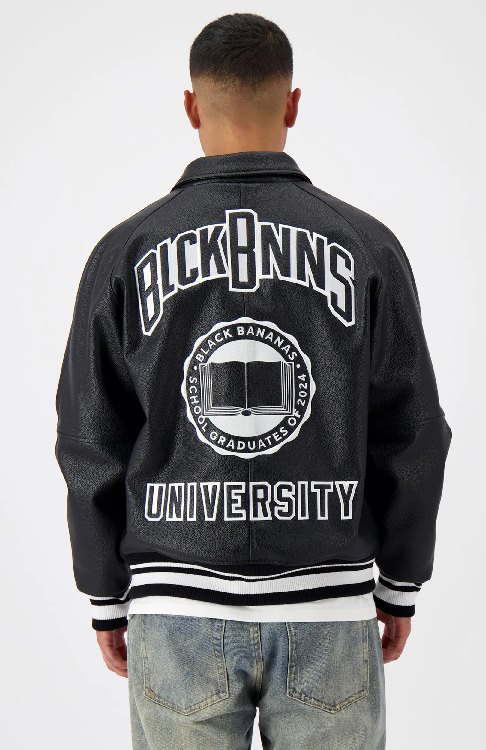 UNIVERSITY JACKET | Zwart
