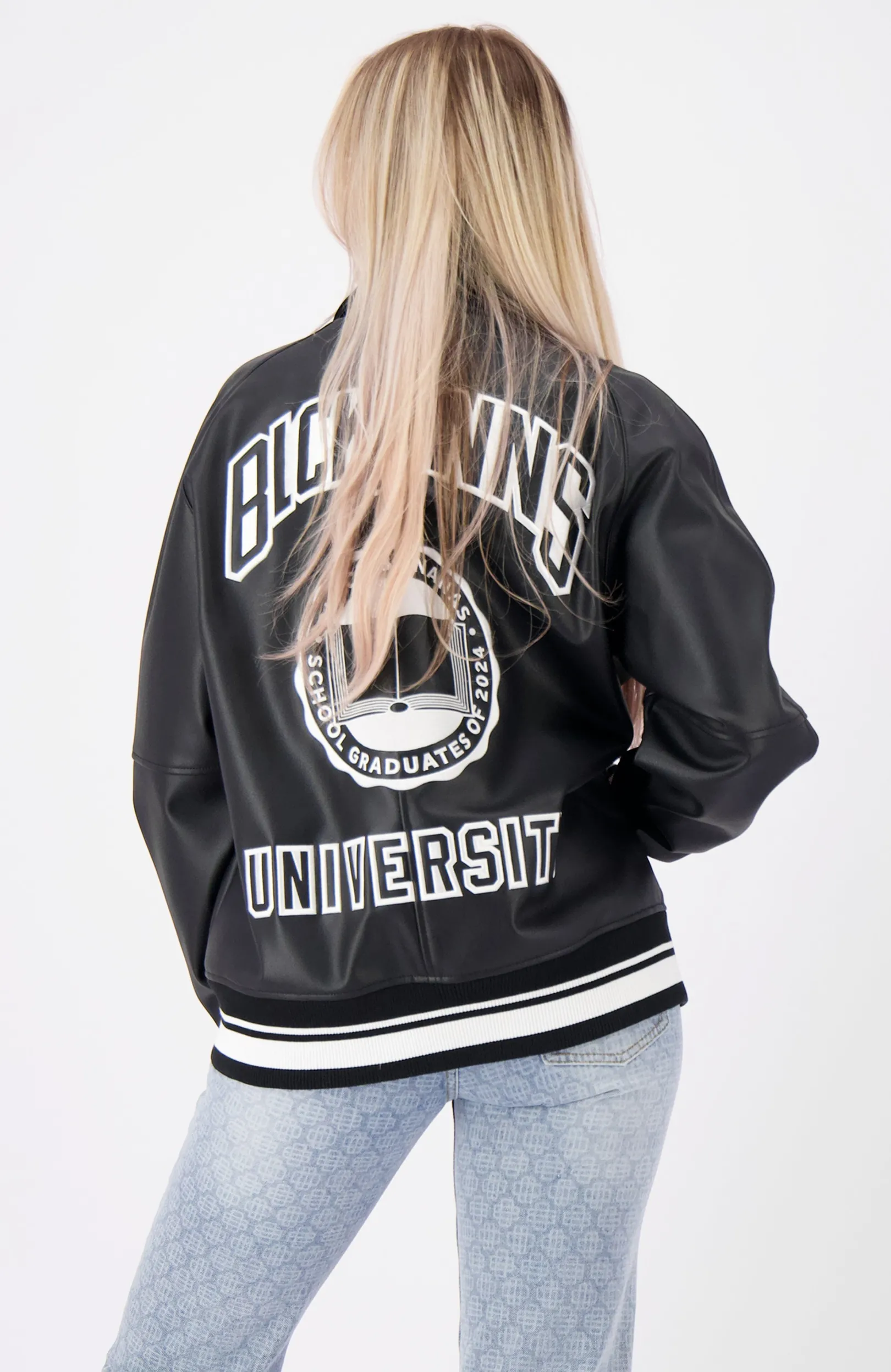 UNIVERSITY JACKET | Zwart
