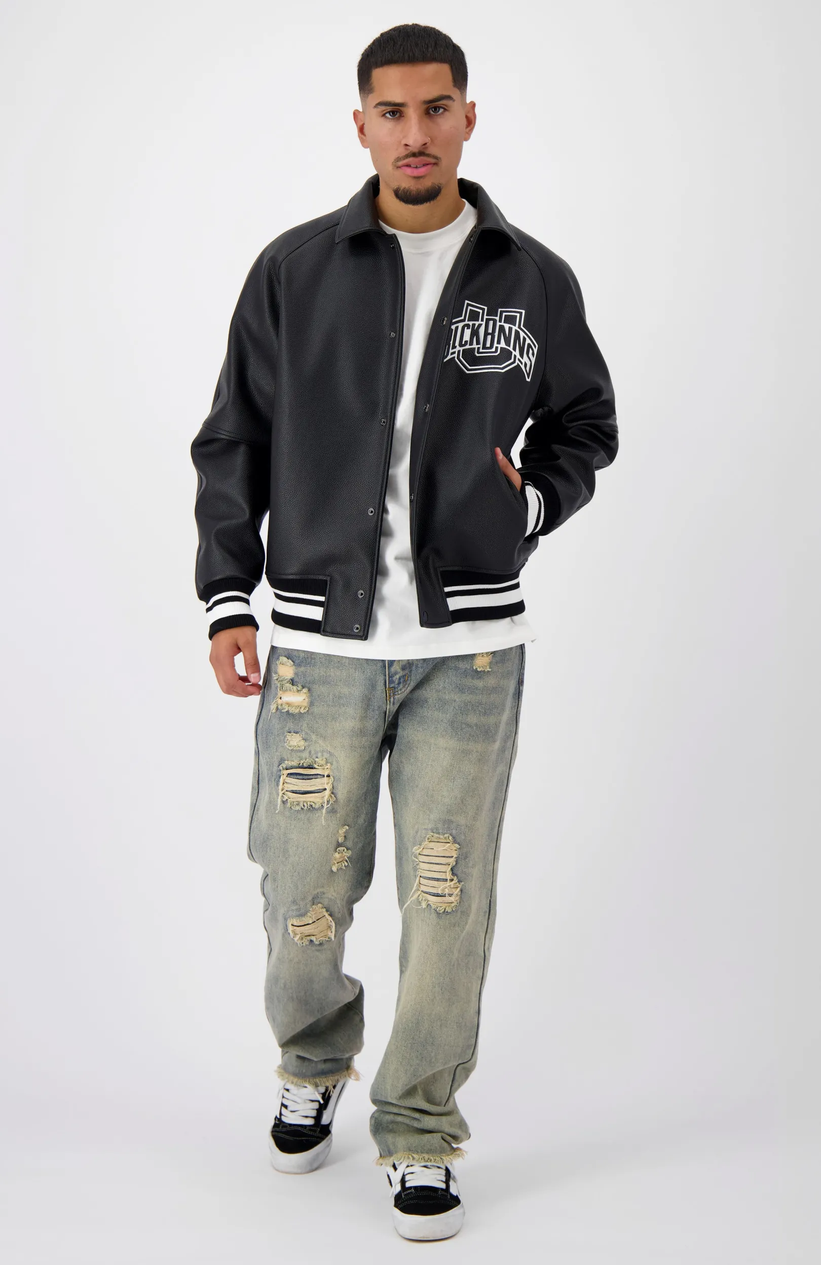 UNIVERSITY JACKET | Zwart