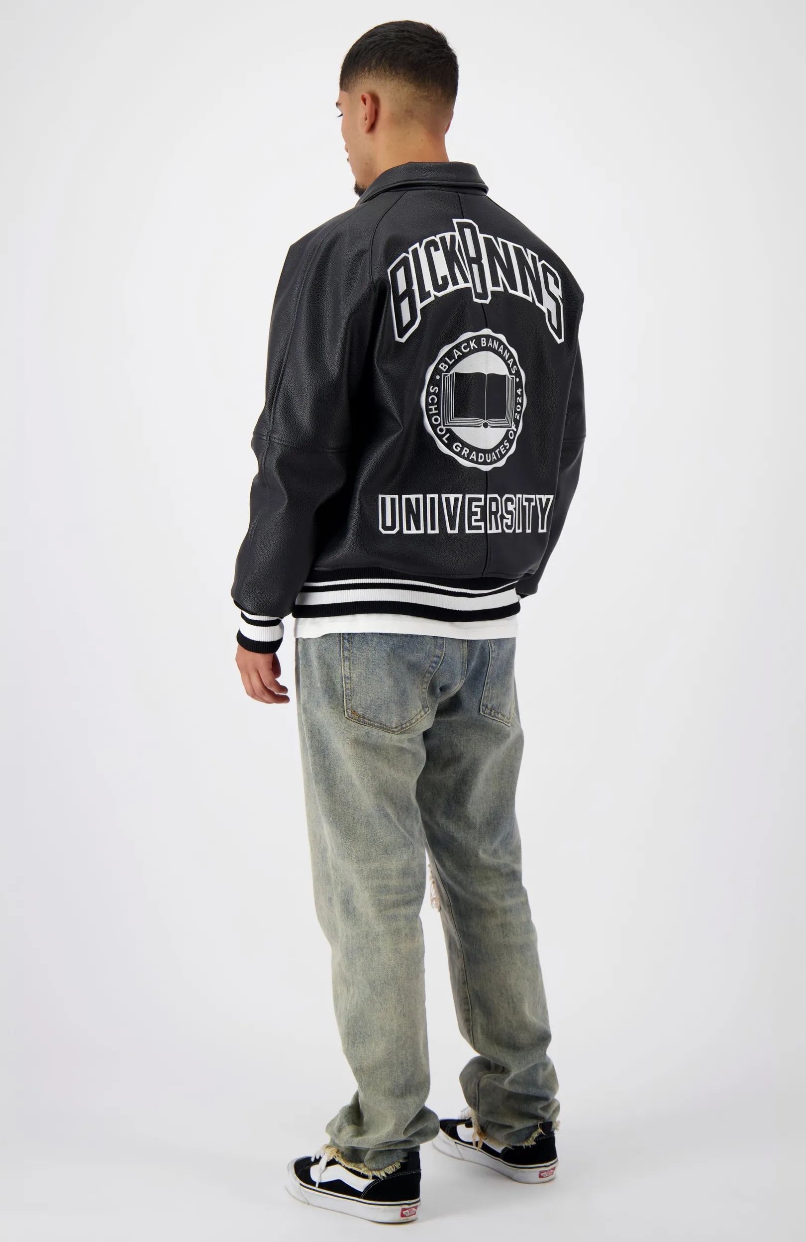 UNIVERSITY JACKET | Zwart