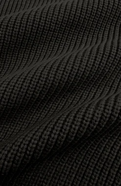 ZWART KNIT HALF ZIP Zwart